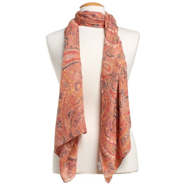 Womens Anne Klein Paisley Oblong Scarf - image 