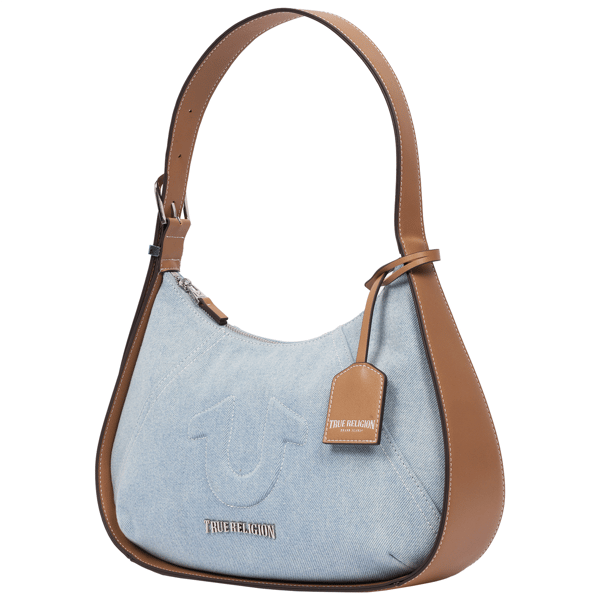 True Religion Denim Raised Horseshoe Hobo Bag