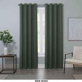 Colton Marled Woven Blackout Lined Grommet Panel Curtain