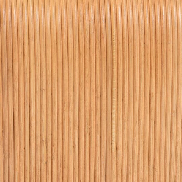 bali & pari Guevara Bohemian Fluted Rattan Coffee Table