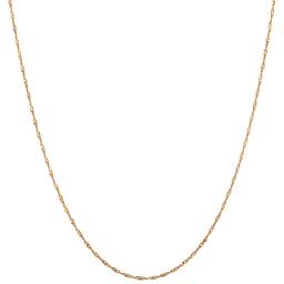 Design Collection Gold Plated Single Chain Necklace
