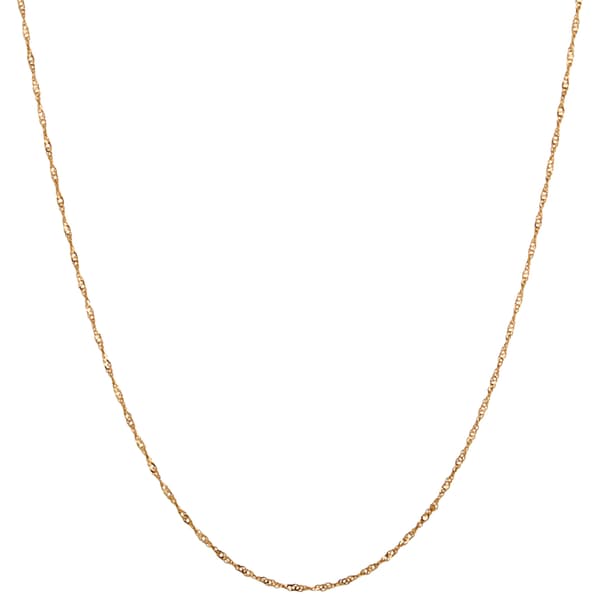 Design Collection Gold Plated Single Chain Necklace - image 