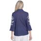 Petite Alfred Dunner Nantucket Embroidery Floral Button Front - image 2