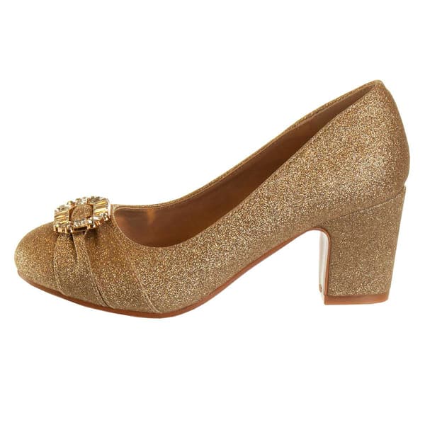 Big Girls Badgley Mischka Glitter Pumps