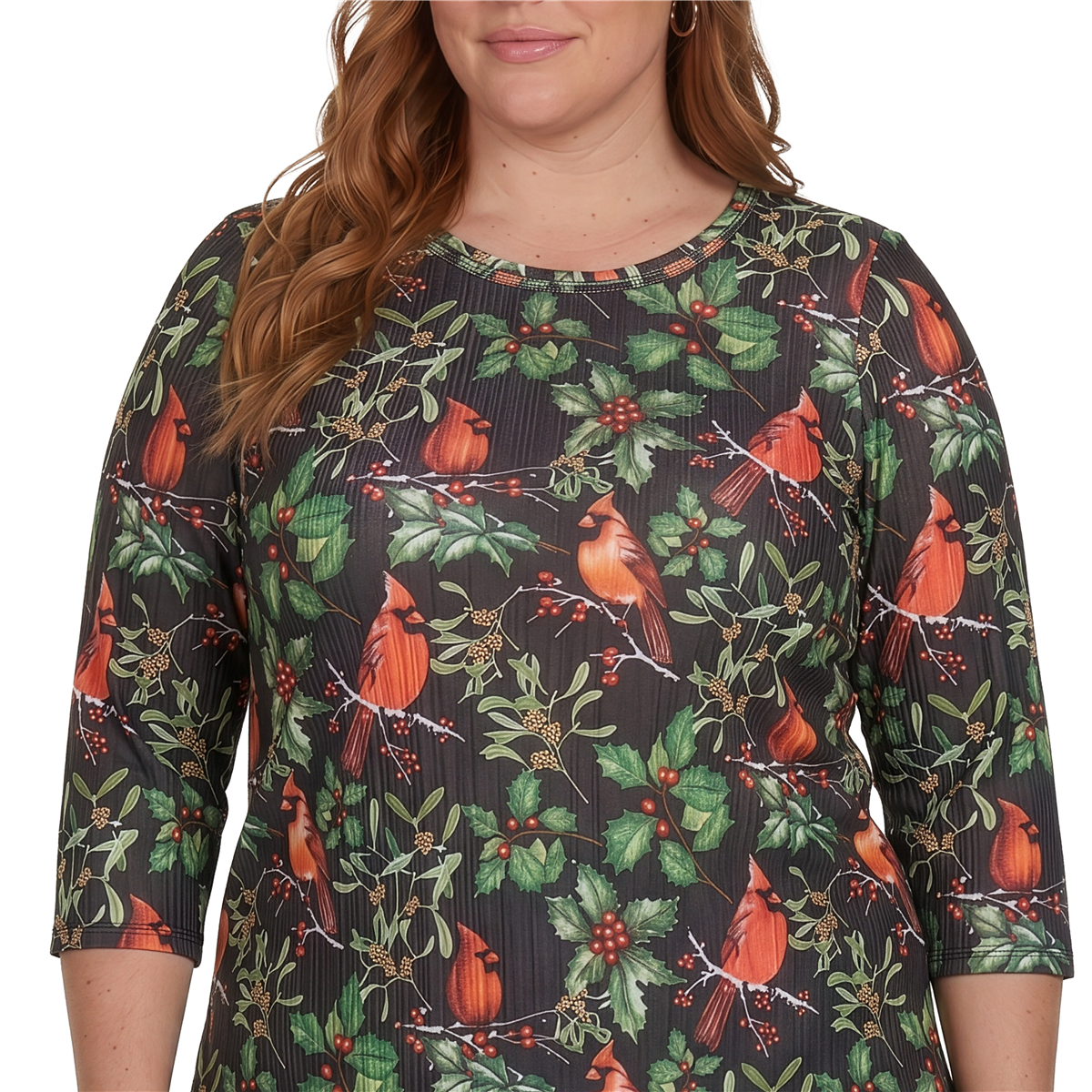 Plus Size Alfred Dunner Classics Cardinals On Branches Tee