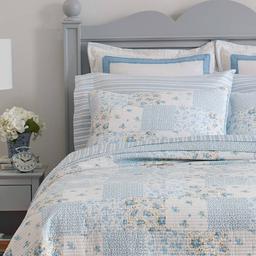 Laura Ashley® Kenna 136 Thread Count Reversible Quilt Set