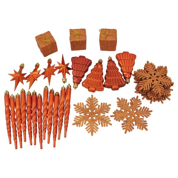 Northlight Seasonal 125ct Burnt Orange Shatterproof Ornaments