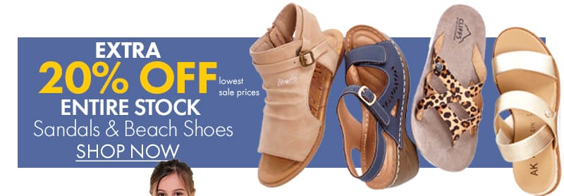 Extra 20% off Sandals