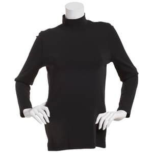 Womens Preswick & Moore® Long Sleeve Solid Mock Neck Tee