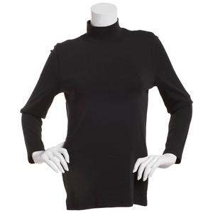 Womens Preswick & Moore(R) Long Sleeve Solid Mock Neck Tee alternate view