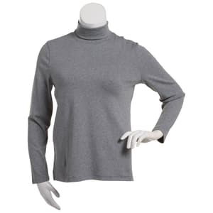 Womens Preswick & Moore® Long Sleeve Solid Turtleneck Tee
