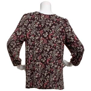 Petite Preswick & Moore(R) 3/4 Sleeve Floral Leaf Blouse alternate view