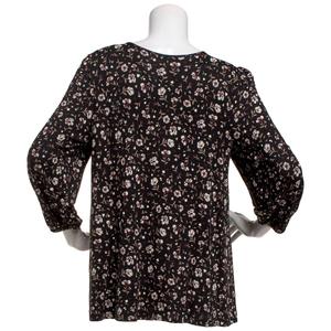 Petite Preswick & Moore(R) 3/4 Sleeve Poppy Keyhole Neck Blouse alternate view