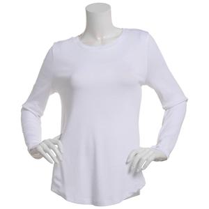 Womens Architect(R) Long Sleeve Solid Crew Neck Tee w/Rounded Hem alternate view