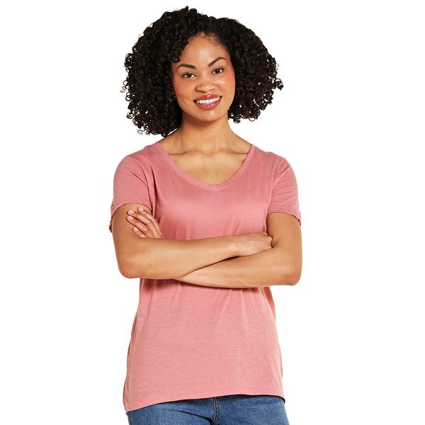 Petite Architect(R) Short Sleeve Slub V Neck Tee alternate view
