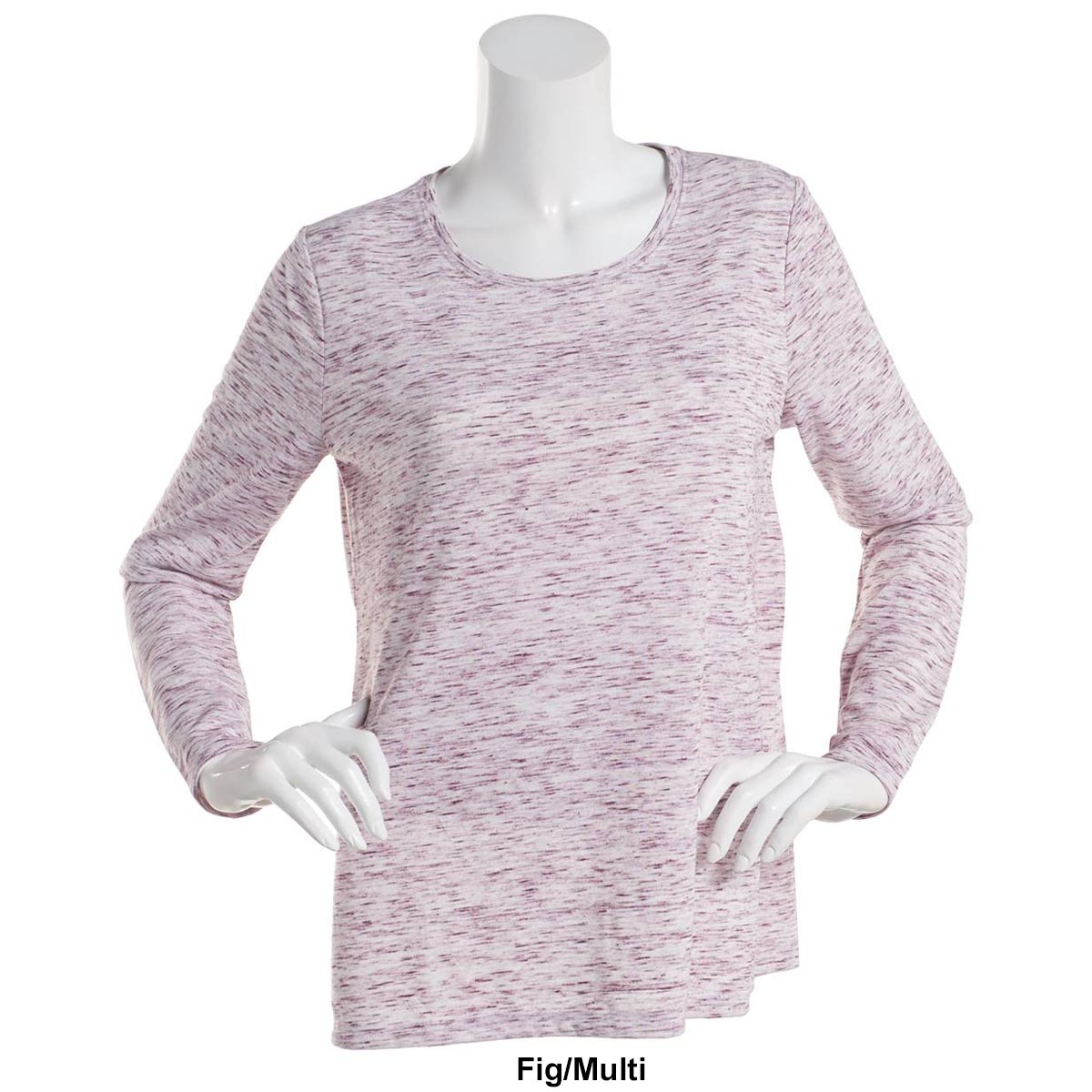 Womens Architect(R) Long Sleeve Round Neck Marled Tee