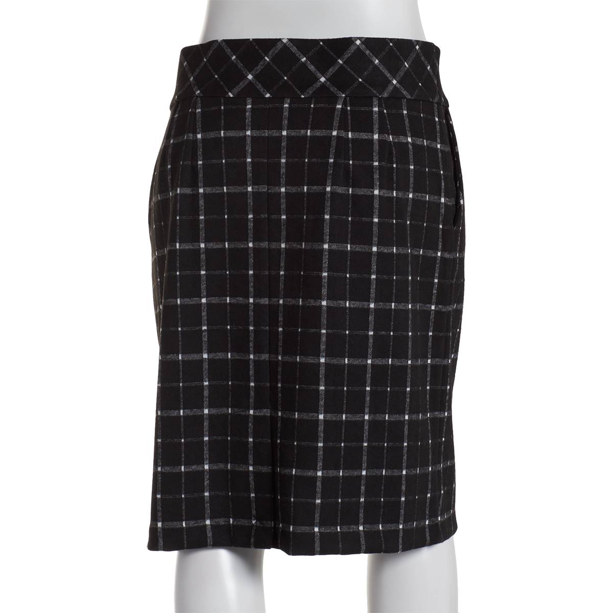 Womens Architect(R) Check Double Knit Skirt