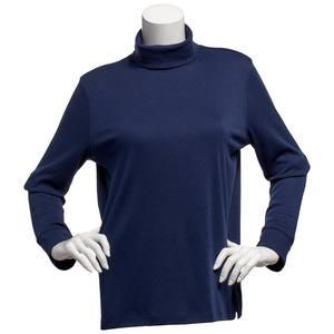 Petite Hasting & Smith Long Sleeve Solid Turtleneck Tee alternate view