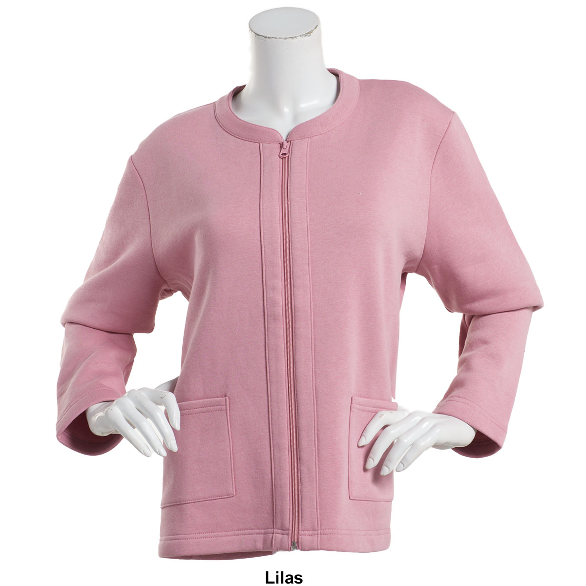 Womens Hasting & Smith Long Sleeve Fleece Zip Cardigan