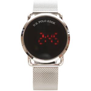 Mens U.S. Polo Assn.(R) LED Watch w/ Mesh Band - US3233BU