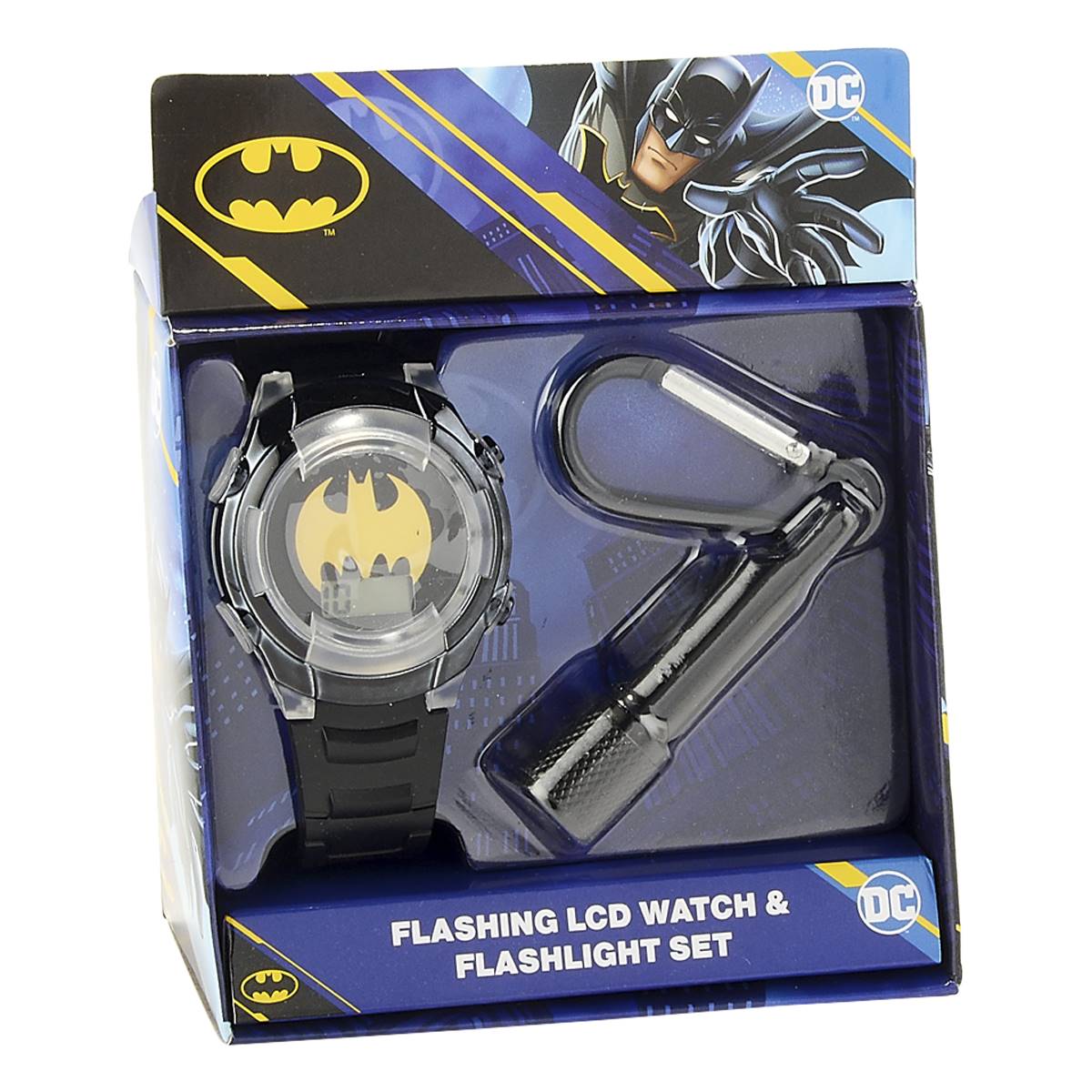 Kids Batman(tm) LCD Watch With Flashlight Set - BAT40088