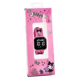 Kids Kuromi Touch LED Watch w/ Art Printed Band - KUR4003
