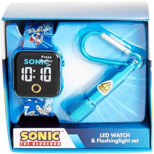 Kids Sonic(tm) LED Watch & Blue Flashlight Set - SNC40153M