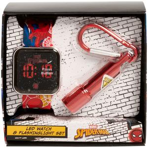 Kids Marvel Spider-Man Watch & Flashlight Set - SPD40190