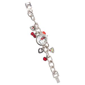 Womens Hello Kitty(R) Mother of Pearl Dial Charm Watch - HK8014