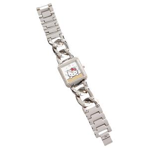 Womens Hello Kitty(R) Silver-Tone Bracelet Watch - HK8037