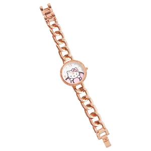 Womens Hello Kitty(R) Rose Gold Chain Link Analog Watch - HK8039
