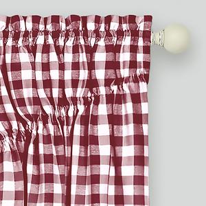 Achim Buffalo Check Gathered Swag Pair - 63x72 alternate view