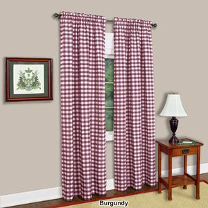 Achim Buffalo Check Rod Pocket Curtain Panel alternate view