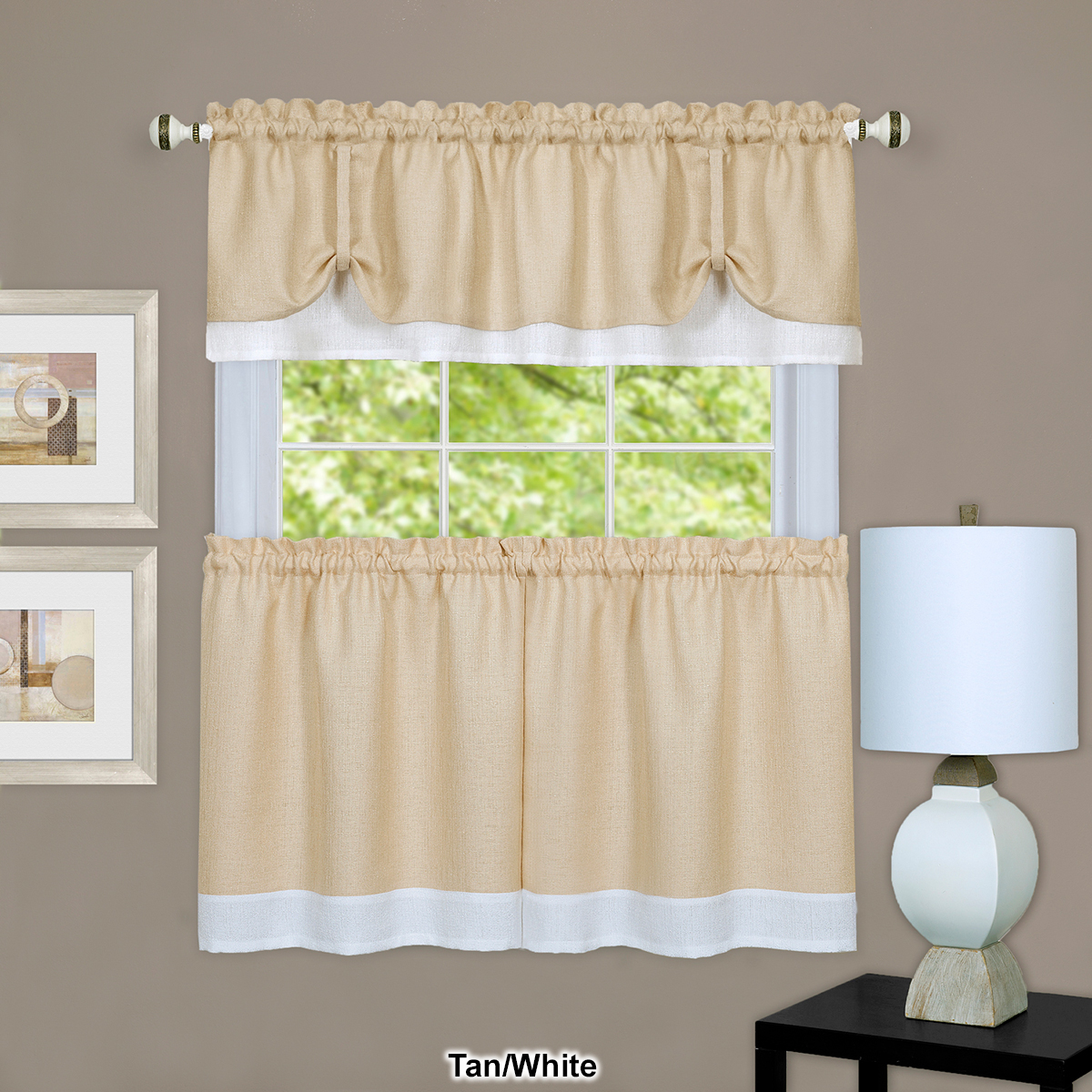 Achim Darcy Kitchen Curtain Set