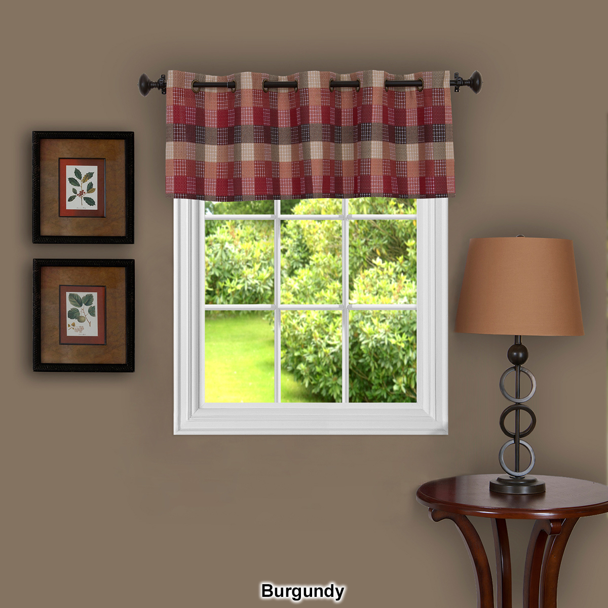 Achim Harvard Plaid Grommet Valance - 58x14