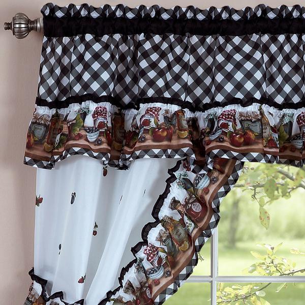 Achim Mason Jars Kitchen Curtain Set alternate view