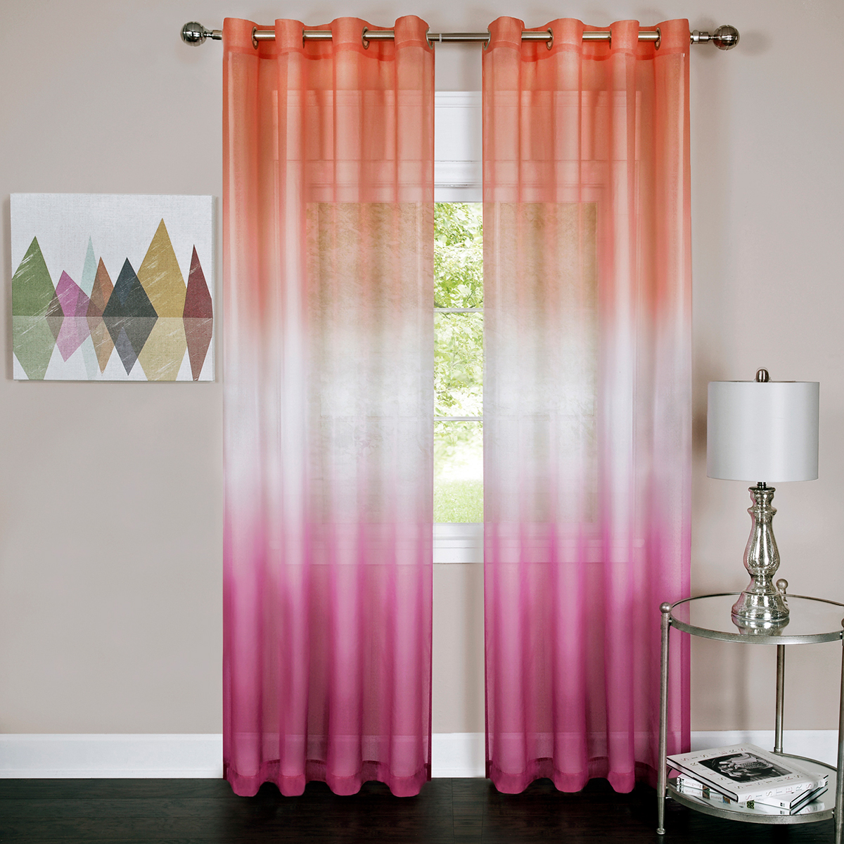 Achim Rainbow Grommet Curtain Panel