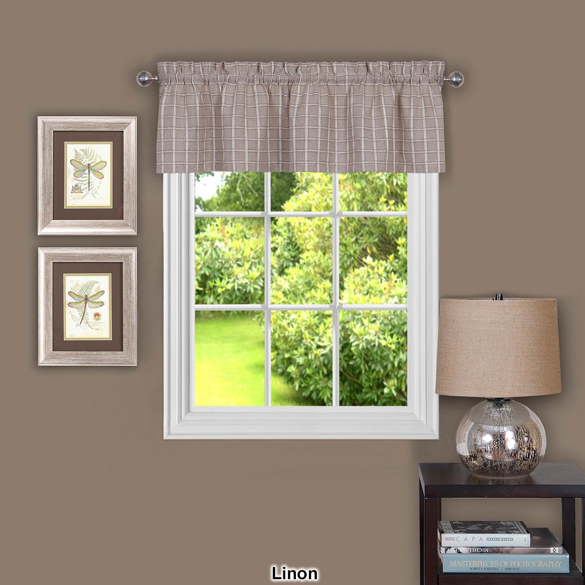 Achim Sydney Kitchen Curtain Valance - 58x14