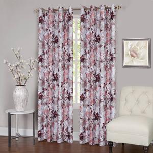 Achim Tranquil Floral Grommet Window Curtain Panel