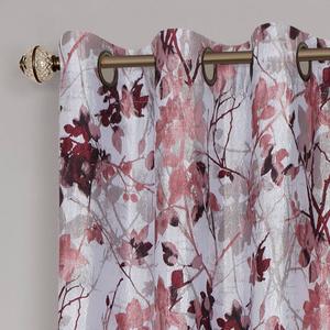 Achim Tranquil Floral Grommet Window Curtain Panel alternate view