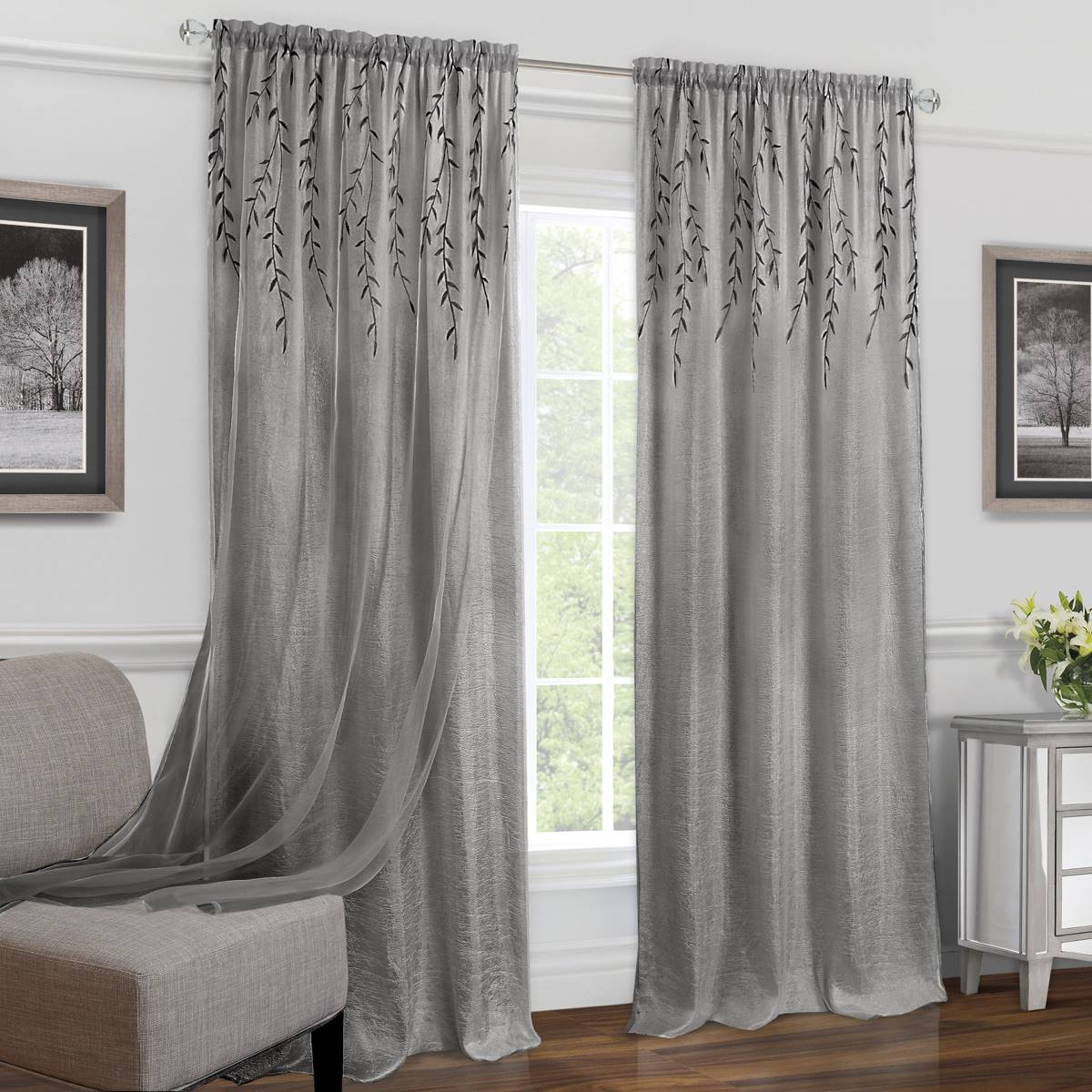 Achim Willow Rod Pocket Curtain Panel