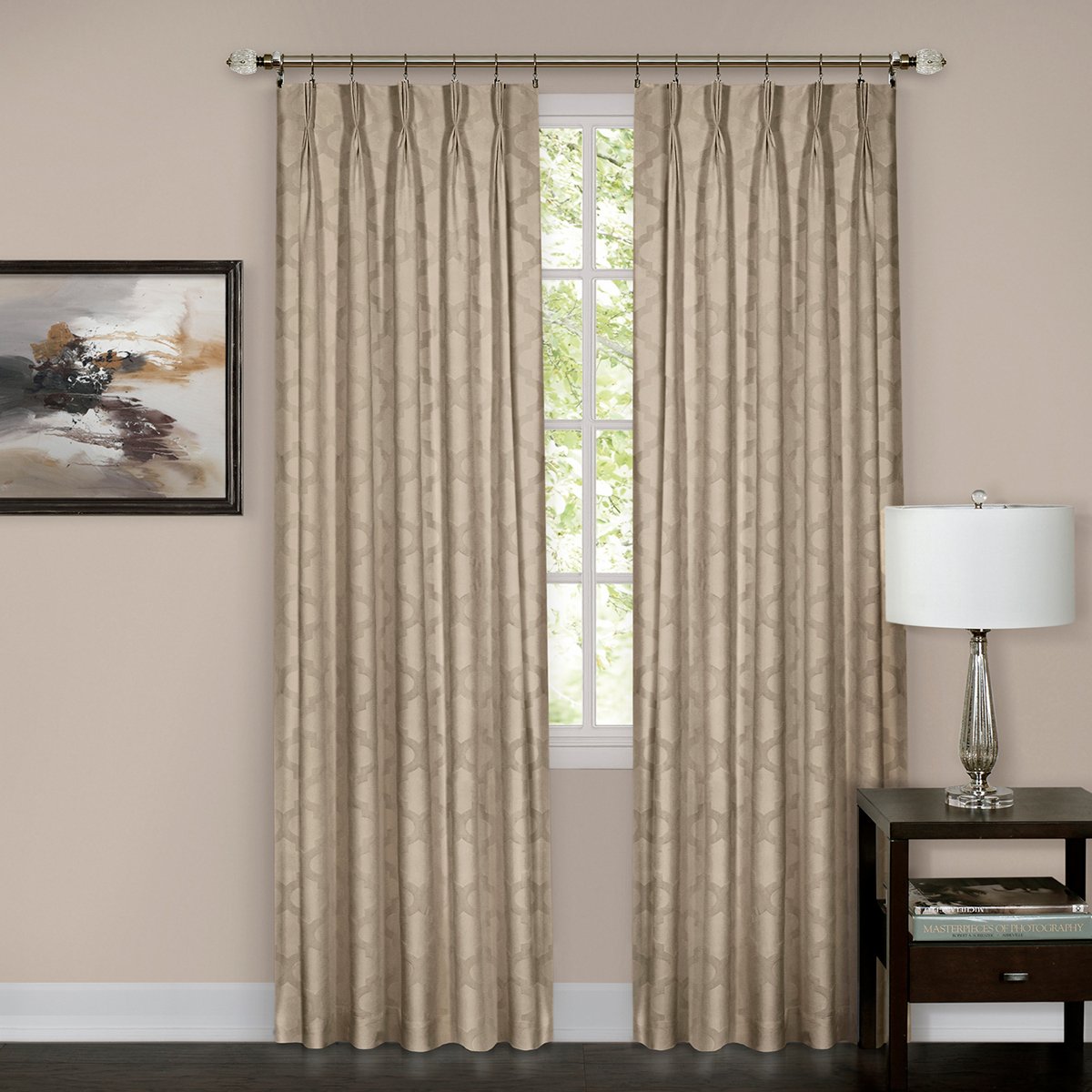 Achim Windsor Pinch Pleat Curtain Panel