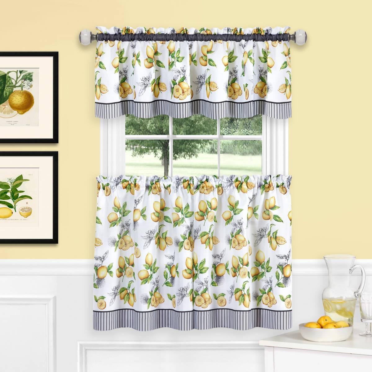 Lemon Drop Tier & Valance Set