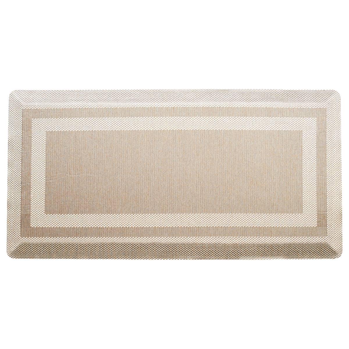 Achim Allure Bordered Anti-Fatigue 20"x39" Kitchen Mat, One Size, Gray
