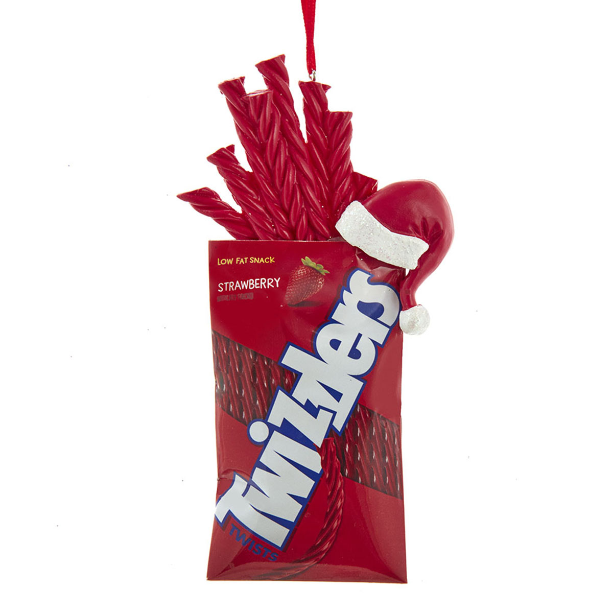 Kurt S. Adler Hershey's(tm) Twizzler Santa Hat Ornament