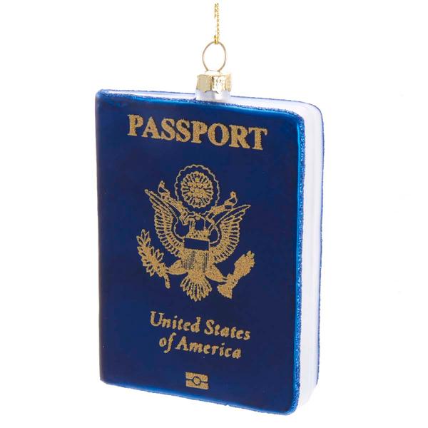 Kurt S. Adler Glass Passport Ornament