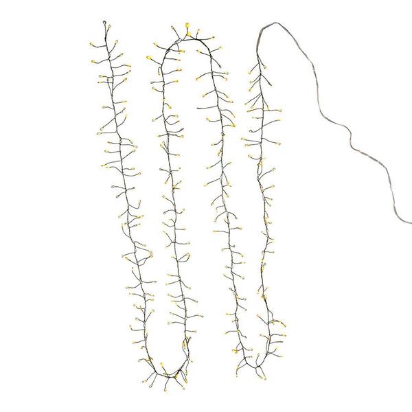 Kurt S. Adler 240-Light Twinkle Cool White LED Cluster Garland