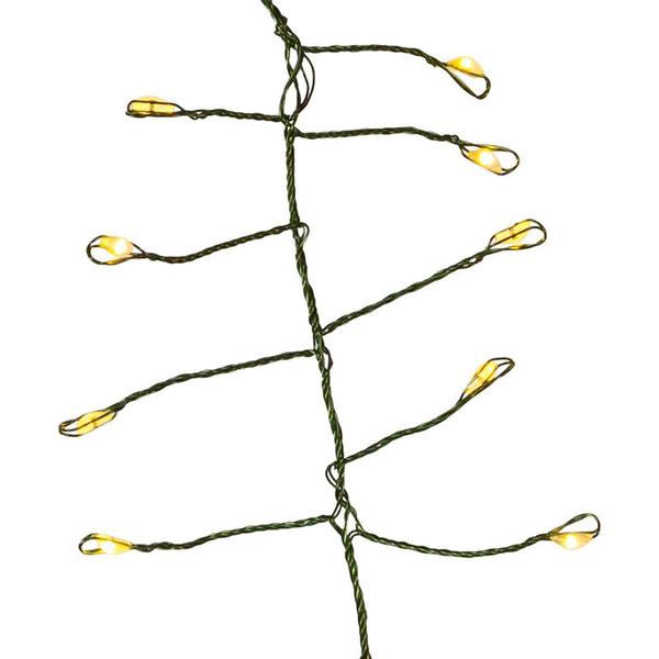 Kurt S. Adler 240-Light Twinkle Cool White LED Cluster Garland alternate view