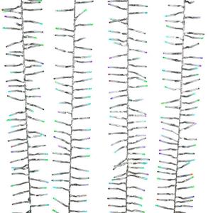 Kurt S. Adler 15.7ft. RGB LED Cluster Garland Christmas Lights