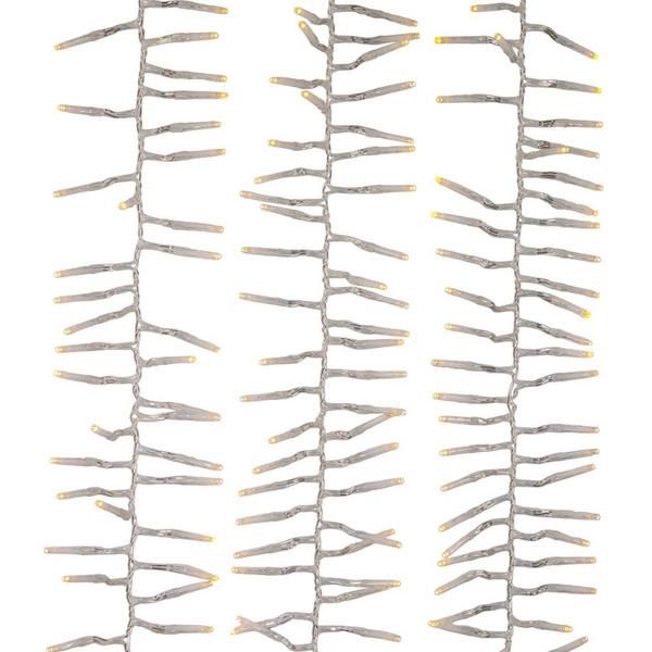 Kurt S. Adler 32.8ft. White LED Cluster Garland Lights
